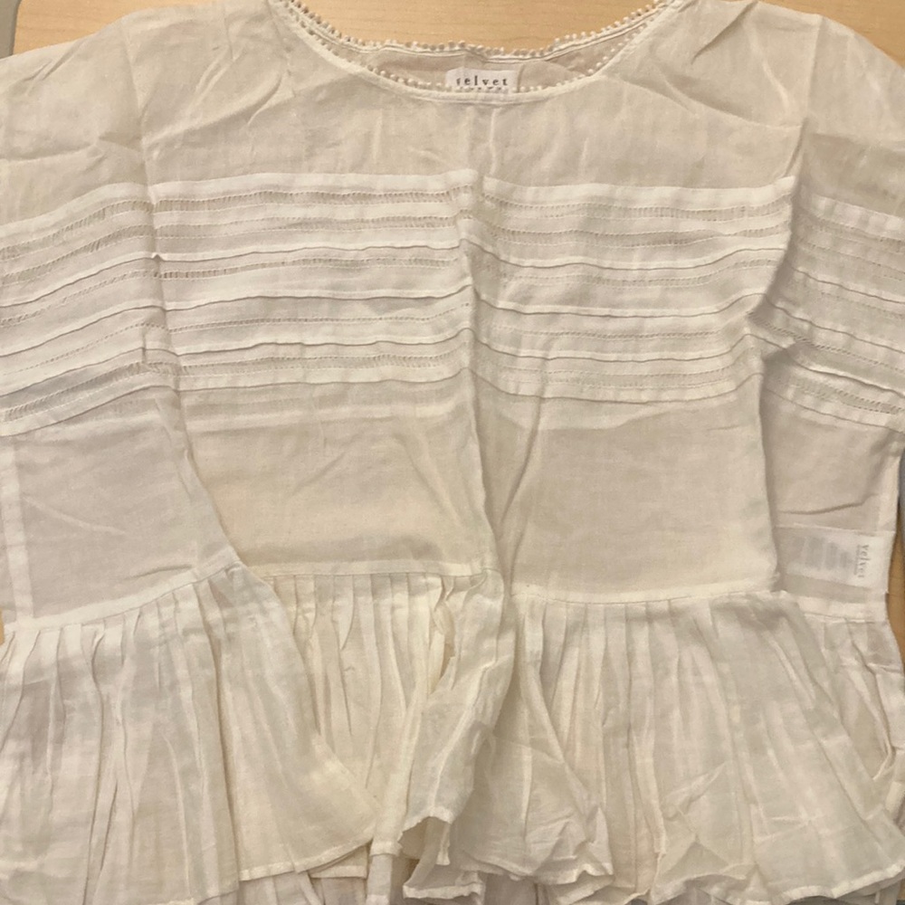 Velvet flow shirt, size s
